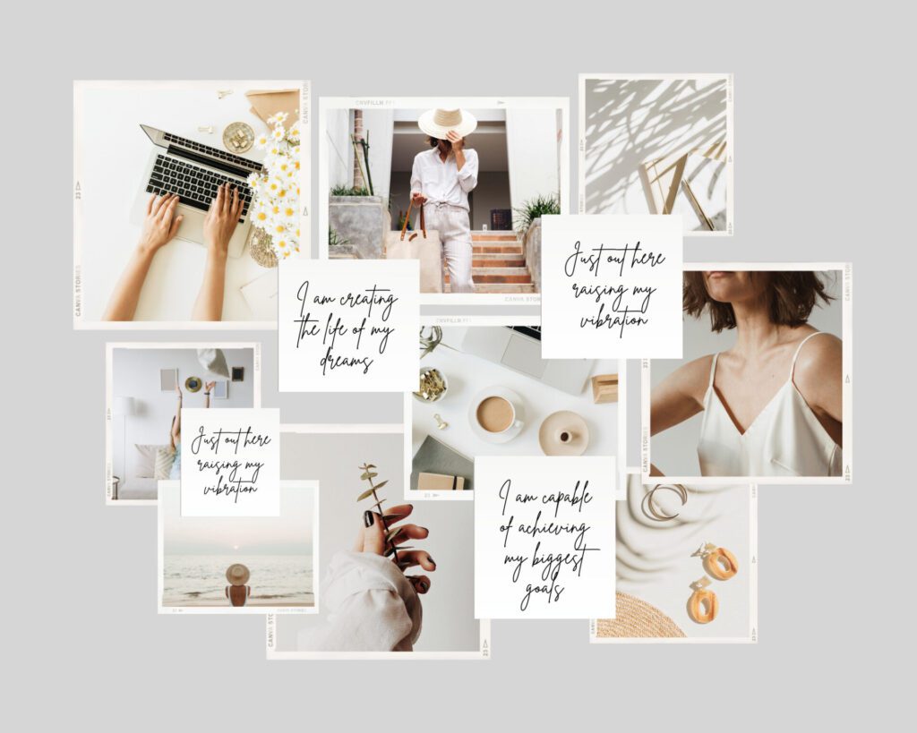 Блог 133 Modern Chic Mood board Vision Board Photo Collage